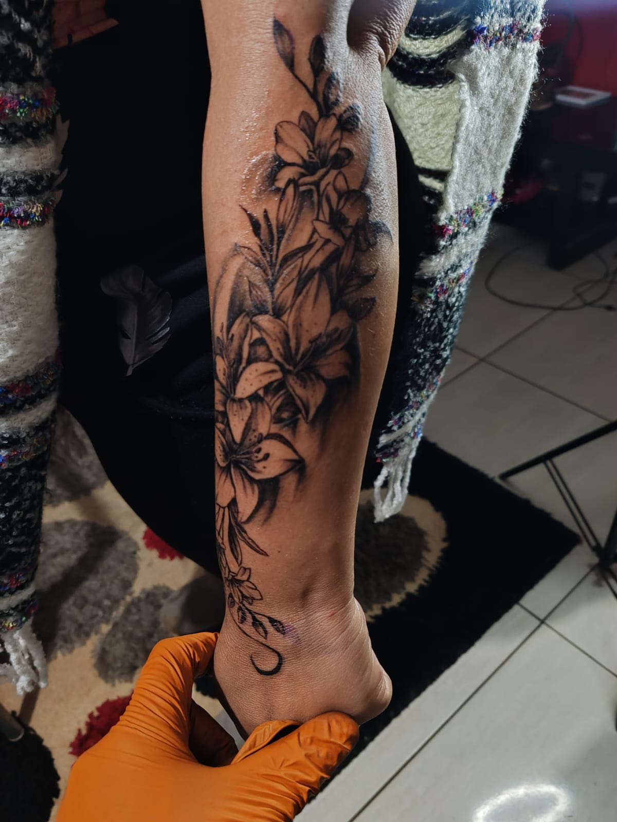 Fine line heartbeat tattoos